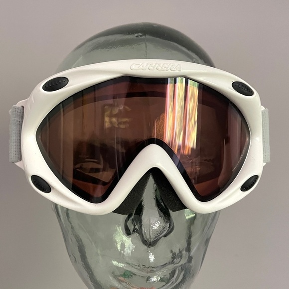 Vintage Carrera White / Pink Kimerik Polar C Ski Goggles - Small, Unisex - Picture 8 of 9